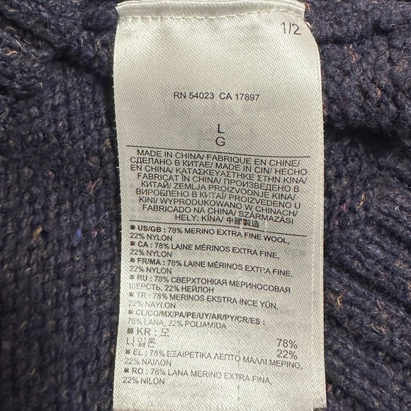 Banana Republic Heritage Collection Navy Sweater - Picture 5 of 5